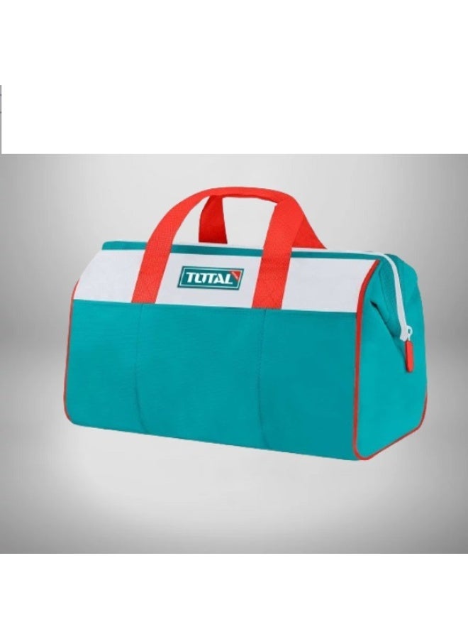 TOTAL Tools Bag 16" (40 cm) – Heavy Duty 600D Oxford Waterproof Tool Bag with Rigid Frame, 6 External & 8 Internal Pockets, 15kg Load Capacity THT261625 - Image 2